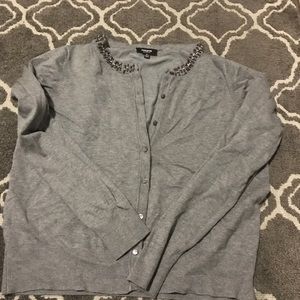 Gray cardigan